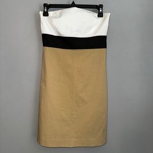 EUC Theory Colorblock Lunel Strapless Tube Mini Dress Size 6